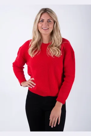 Emporio Armani Femme, Pulls, Rouge, Taille: 42 FR Pull Tricot Col Rond
