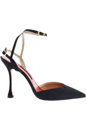 Carolina Herrera Femme, Chaussures, Noir, Taille: 38 EU Escarpins à Talons Hauts Royal Rosetta