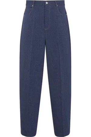 Bottega Veneta Homme, Jeans, Bleu, Taille: M Pantalon Bleu Laine-Coton