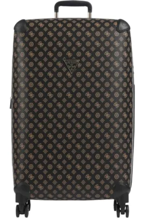 Guess Femme, Valises, Brun, Taille: ONE Size Marron Stampa 4G Logo Trolley