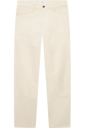 Les Deux Homme, Pantalons, Blanc, Taille: W34 Pantalon Carpenter Blanc Ivoire