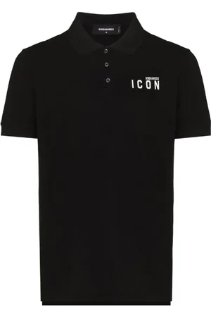 Dsquared2 Homme, Tops, Noir, Taille: M Polo Imprimé Icon