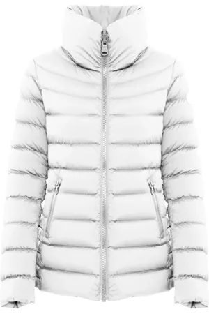 Colmar Femme, Vestes, Blanc, Taille: 38 FR Veste matelassée imperméable à col montant