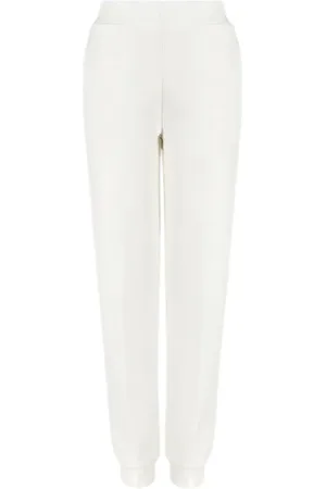 Emporio Armani Femme, Pantalons, Blanc, Taille: 40 FR Pantalon de survêtement Cozy Jogger