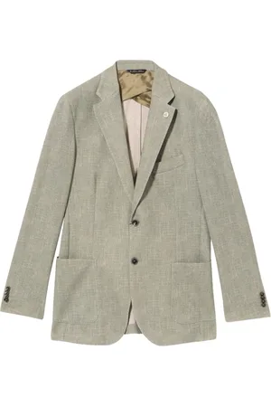 Brooks Brothers Homme, Vestes, Vert, Taille: L Veste en Jersey Mélange de Coton