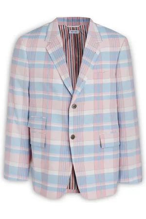 Thom Browne Homme, Costumes, Multicolore, Taille: L Blazer Tailleur à Carreaux
