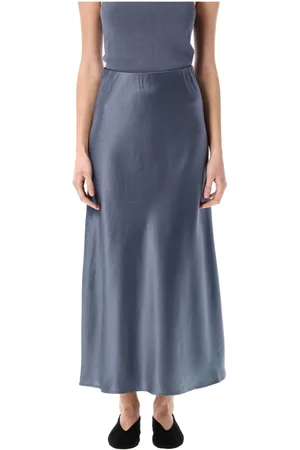 By Malene Birger Femme, Jupes, Bleu, Taille: 38 FR Jupe Midi A-line Grisaille Bleue