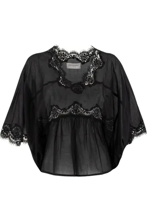 ERMANNO SCERVINO Femme, Blouses et Chemises, Noir, Taille: 38 FR Blouse