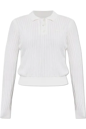 Lacoste Femme, Tops, Blanc, Taille: 38 FR Polo avec logo
