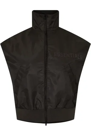 FEAR OF GOD Femme, Vestes, Noir, Taille: 38 FR Logo Off Running Vest
