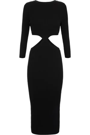 Elisabetta Franchi Femme, Robes, Noir, Taille: 42 FR Robe Midi