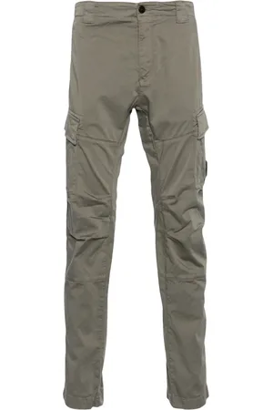 C.P. Company Homme, Pantalons, Vert, Taille: L Pantalon Cargo Stretch Lens