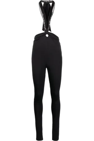 The Attico Femme, Pantalons, Noir, Taille: 36 FR Pantalon Long Ruby Slim-Fit