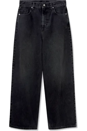 Axel Arigato Femme, Jeans, Gris, Taille: W26 Clara Wide-Leg Jeans