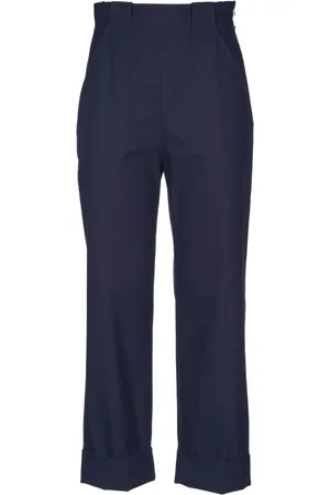 Max Mara Femme, Pantalons, Bleu, Taille: 42 FR Palio Wide Leg Pantalons