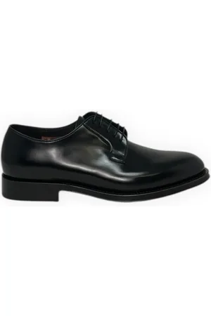santoni Homme, Chaussures, Noir, Taille: 40 EU Chaussures Derby Classiques Collection Ensley
