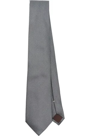 CANALI Homme, Accessoires, Gris, Taille: ONE Size Cravate de luxe en soie