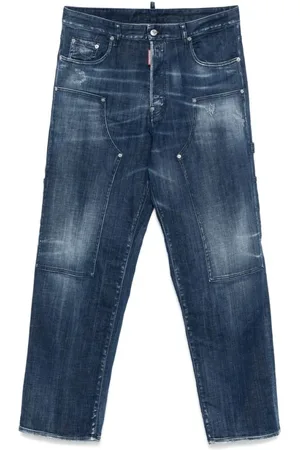 Dsquared2 Homme, Jeans, Bleu, Taille: M Jean Classique Bleu Indigo à Braguette Boutonnée