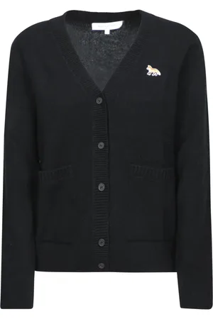 Maison Kitsuné Femme, Pulls, Noir, Taille: 38 FR Cardigan Noir