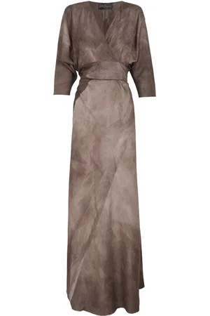Cortana Femme, Robes, Brun, Taille: 40 FR Robe Portefeuille Cocoa Maltinto