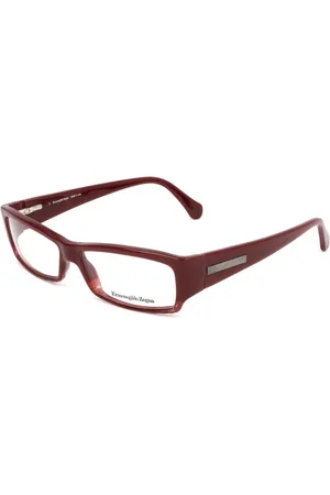 Ermenegildo Zegna Unisex, Accessoires, Rouge, Taille: ONE Size Montures Rouges en Plastique