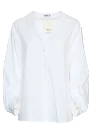 Dondup Femme, Blouses et Chemises, Blanc, Taille: 38 FR Chemise Élégante