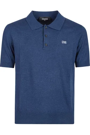 Dsquared2 Homme, Tops, Bleu, Taille: XL Polo Décontracté