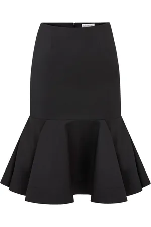 Nina Ricci Femme, Jupes, Noir, Taille: 50 FR Jupe Midi Péplum