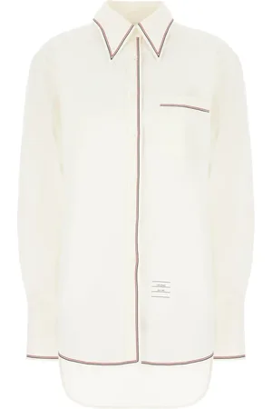Thom Browne Femme, Blouses et Chemises, Blanc, Taille: 38 FR Chemise Élégante