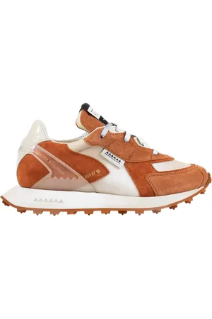 RUN OF Femme, Chaussures, Brun, Taille: 36 EU Baskets Aggressives