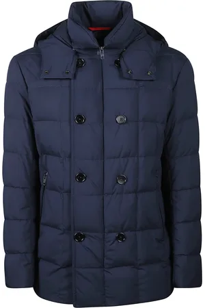 FAY Homme, Vestes, Bleu, Taille: L Doudoune chaude d`hiver