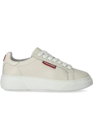 Dsquared2 Femme, Chaussures, , Taille: 38 1/2 EU Baskets Bumper Crème