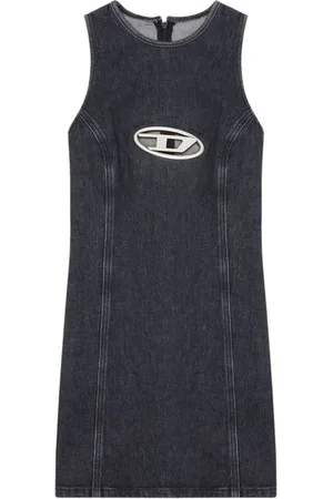 Diesel Femme, Robes, Noir, Taille: 40 FR Robe Tank en Denim