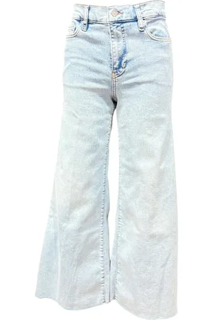 Frame Femme, Jeans, Bleu, Taille: W30 Cropped Palazzo Jeans