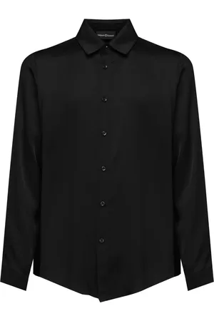Giuliano Galiano Homme, Chemises, Noir, Taille: M Chemise Noire Classique à Boutons