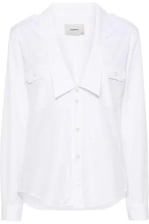 COPERNI Femme, Blouses et Chemises, Blanc, Taille: 40 FR Chemise Blanche Popeline Boutonnée