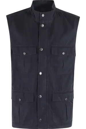 Barbour Homme, Vestes, Bleu, Taille: L Gilet en Coton Bleu Style Corbridge