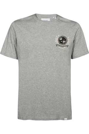 Les Deux Homme, Tops, Gris, Taille: S T-shirt Côtelé en Coton