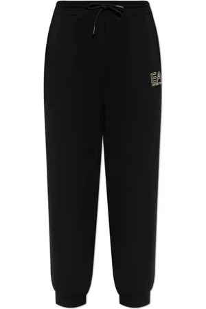 EA7 Femme, Pantalons, Noir, Taille: 44 FR Pantalon de survêtement