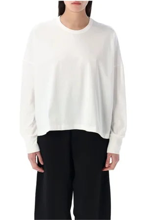 STUDIO NICHOLSON Femme, Tops, Blanc, Taille: 38 FR T-shirt blanc avec coupe ample