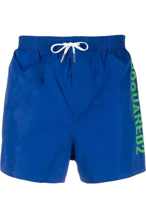 Dsquared2 Homme, Maillots de bain, Bleu, Taille: L Logo Midi Swim Shorts