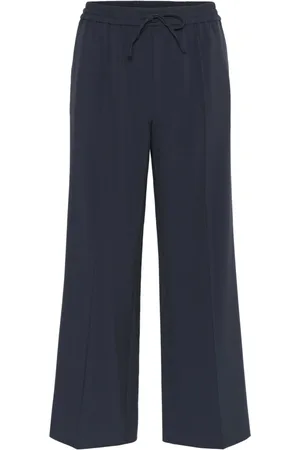 Part Two Femme, Pantalons, Noir, Taille: 48 FR Pantalon Large Taille Élastique After Midnight