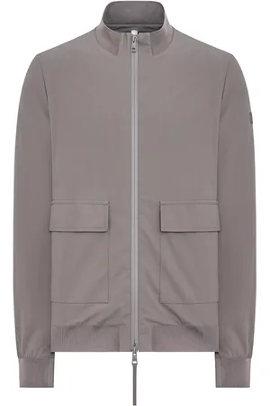 Duno Homme, Vestes, Brun, Taille: L Bomber léger avec poches appliquées