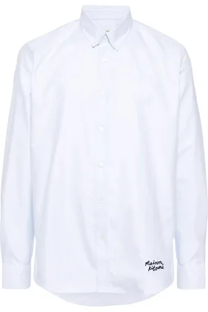 Maison Kitsuné Homme, Chemises, Blanc, Taille: S Chemise Casual BD Handwriting