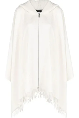 Fabiana Filippi Femme, Vestes, Blanc, Taille: ONE Size Capes