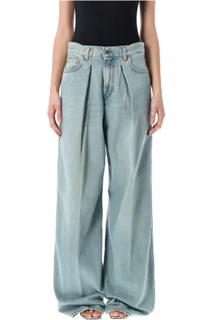 haikure Femme, Jeans, Bleu, Taille: W27 Jeans Émeraude Bleu Clair Volumineux