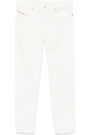 Diesel Homme, Pantalons, Blanc, Taille: W32 Pantalon Crème Élégance Moderne Affirmée