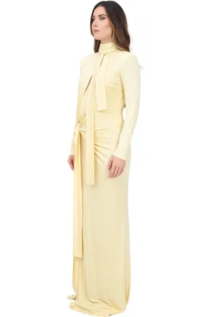 Elisabetta Franchi Femme, Robes, , Taille: 40 FR Longue robe élégante jaune