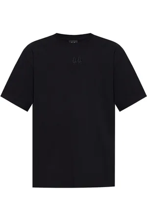 44 Label Group Homme, Tops, Noir, Taille: XL T-shirt Logo Brodé