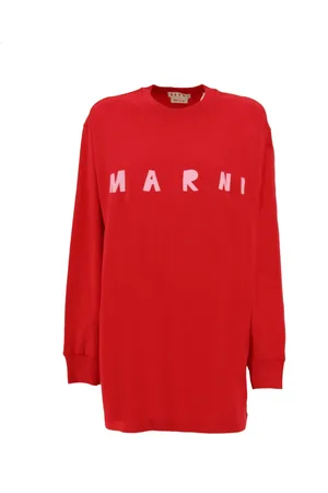 Marni Femme, Sweatshirts et sweats à capuche, Rouge, Taille: 36 FR T-shirt d`entraînement